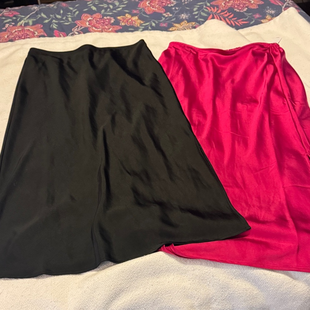 2 Old Navy shiny Skirts
